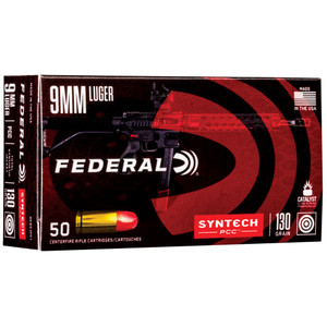 Federal American Eagle 9mm Luger Total Synthetic Jacket 130 Grain 50 Rounds