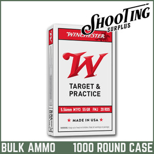 *FREE SHIPPING* Winchester USA Rifle Ammo 5.56 FMJ 55 Grain - CASE \ 1000 Rounds