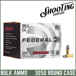 Federal Champion Training 22 Long Rifle Lead Round Nose 40 Grain - CASE \ 3250 Rounds