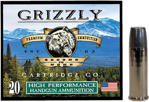 Grizzly Ammo GC44M19   44Mag 320gr Wide Long Nose Gas Check 20 Per Box/10 Case