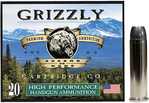 Grizzly Ammo GC357M12   357Mag 180gr Wide Flat Nose Gas Check 20 Per Box/10 Case