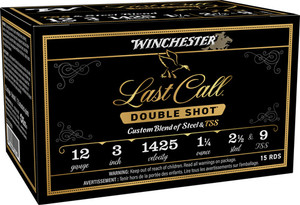 Winchester Ammo LCDS1239 Last Call Double Shot 12Gauge 3" 1 1/4oz 2.5/9TSS Shot 25 Per Box/10 Case
