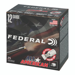 Federal FAA12HC75 All-American  12Gauge 2.75" 1 1/8oz 7.5Shot 25 Per Box/10 Case