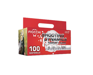 Fiocchi 12SDB188 Shooting Dynamics  12Gauge 2.75" 1 1/8oz 8Shot 100 Per Box/2 Case
