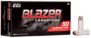 CCI Blazer Pistol Ammo 44 Rem Mag 240 gr. Jacketed Hollow Point 50 rd.