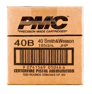 PMC Bronze .40 S&W Jacketed Hollow Point 165 Grain