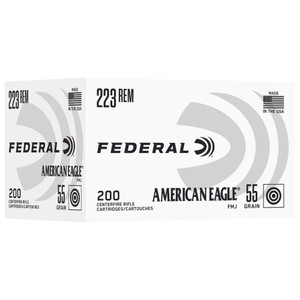 Federal American Eagle 223 Rem 55gr FMJ 200rd Box