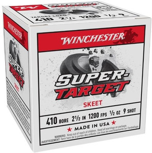 Winchester Super Target 410 Bore 2.5" 1/2oz #9 250rd Case