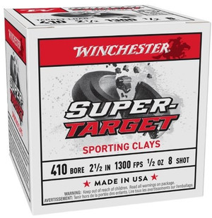 Winchester Super Target 410 Bore 2.5" 1/2oz #8 250rd Case