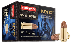Norma Ammunition 611140020 Self Defense NXD 9mmLuger 65gr 20 Rounds