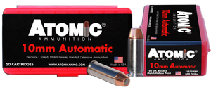 Atomic Ammunition 00432 Pistol Precision Craft 10mmAuto 180gr Bonded Match Hollow Point 50 Rounds