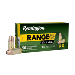 Remington Range Clean 9mm Luger Flat Nose Enclosed Base 115 Grain 50 Rounds