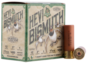 Hevi Shot Bismuth Shotgun Ammo 12 ga. 3 in. 1 3/8 oz. 1 Shot 25 rd.