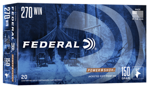 Federal Power-Shok .270 Winchester Jacketed Soft Point 150 Grain 20 Rounds