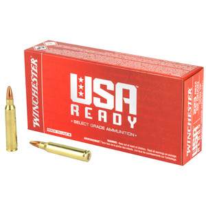 Winchester, Usa Ready, 223 Remington, Open Tip Range, 62 Grain, 20 Rounds