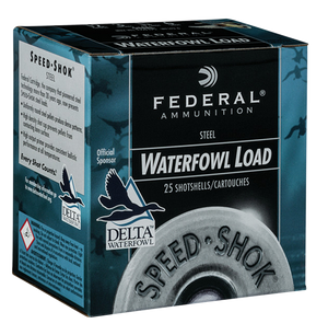Federal Speed-Shok Load 12 Gauge 2.75 in. 1 1/8 oz. 2 Shot 25 rd.