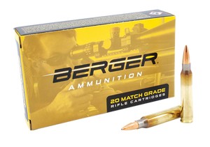 Berger Bullets 23020 Target Rifle 223Rem 73gr Boat Tail 20 Rounds