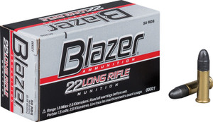 CCI Blazer High Velocity Rimfire Ammo 22 LR 40 gr. Lead Round Nose 50 rd.