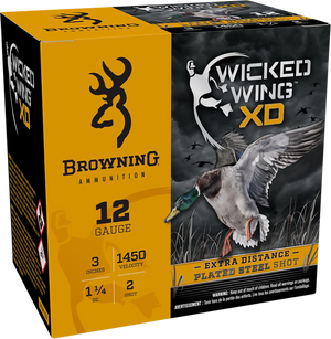 Browning Ammo B193411232 Wicked Wing XD  12Gauge 3" 1 1/4oz 2Shot 25 Rounds