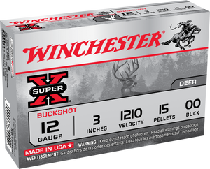 Winchester Ammo XB12300VP Super X  12Gauge 3" 15Pellets 00Buck Shot 15 Rounds
