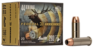 Federal P44SA Premium 44 Remington Magnum Swift A Frame 280 Grain 20 Rounds