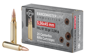 Prvi Partisan RangeMaster 5.56x45mm NATO Full Metal Jacket 55 Grain 20 Rounds