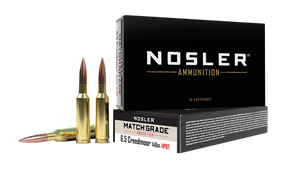 Nosler Match Grade 6.5mm Creedmoor Hollow Point Boat Tail 140 Grain 20 Rounds