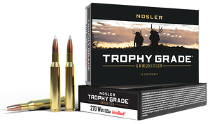 Nosler Trophy Grade 270 Win Accubond Spitzer 130 Grain 20 Rounds
