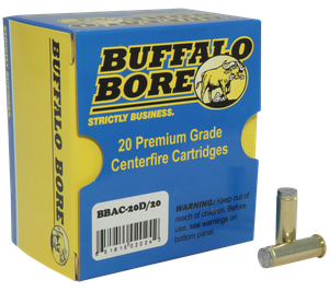 Buffalo Bore Ammunition 20D20 Standard Pressure Strictly Business 38Special 150gr Hard Cast Wadcutter 20 Rounds