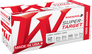 Winchester Ammo TRGT127VP Super-Target Light Target 12Gauge 2.75" 1 1/8oz 7.5Shot 100 Bx/2 Case *Value Pack