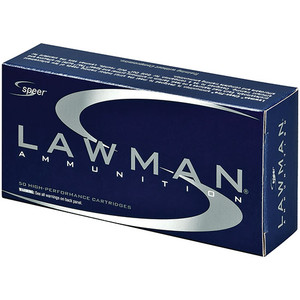 Speer 53880 Lawman Training Clean-Fire 40S&W 180gr Total Metal Jacket Round Nose 50 Rounds