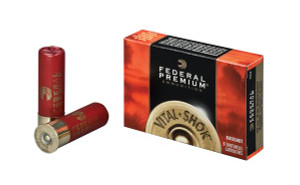 Federal Premium Vital Shok Shotgun Ammo 12 ga. 3 in. 10 Pellets 000 Buck 5 rd.