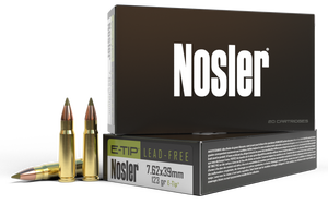 Nosler Expansion Tip 7.62x39mm E Tip Soft Point 123 Grain 20 Rounds