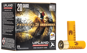 Federal Premium Upland Wing-Shok Ammo 20 ga. 2.75 in. 1 oz. 6 Shot 25 rd.