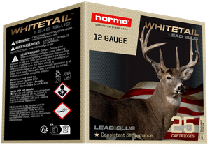 Norma Ammunition 1198043410 Whitetail  12Gauge 2.75" 1oz Slug Shot 25 Rounds