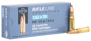 Prvi Partisan TR&Z PP739P 7.62x39mm Pointed Soft Point 123 Grain 20 Rounds