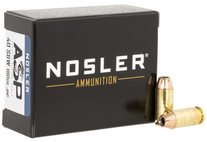 Nosler, ASP Handgun, 40 S&w, Jacketed Hollow Point, 180 Grain, 20 Rounds