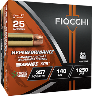 Fiocchi 357BA Hyperformance  357Mag 140gr XPB 25 Rounds