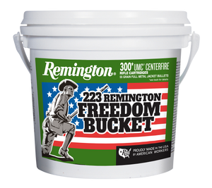 Remington Freedom Bucket UMC 223 Remington Full Metal Jacket 55 Grain 300 Rounds