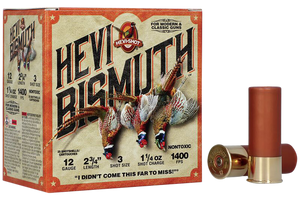 HEVI-Shot HS14713 HEVI-Bismuth Upland 12Gauge 2.75" 1 1/4oz Bismuth 3Shot 25 Rounds