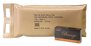 PMC Bronze 45 Acp Full Metal Jacket 230 Grain 250 Rounds