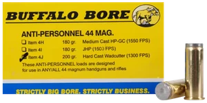 Buffalo Bore Ammunition 4J20 Anti-Personnel Strictly Business 44Rem Mag 200gr Hard Cast Wadcutter 20 Rounds
