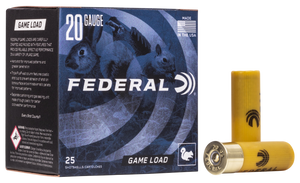 Federal Game-Shok Upland Load 20 Gauge 2.75 in. 7/8 oz. 6 Shot 25 rd.