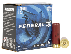 Federal Game-Shok Upland Load 12 Gauge 2.75 in. 1 oz. 8 Shot 25 rd.