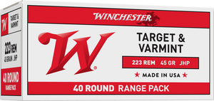 Winchester Usa Rifle 223 Remington Jacketed Hollow Point 45 Grain 40 Rounds