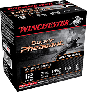 Winchester Super Pheasant Plated High Velocity 12 ga. 2.75 in. 1 3/8 oz. 6 Shot 25 rd.