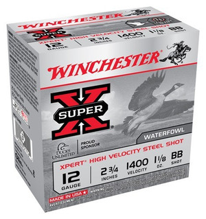 Winchester Super-X Xpert Hi-Velocity Steel 12 ga. 2.75 in. 1 1/8 oz. BB Shot 25 rd.