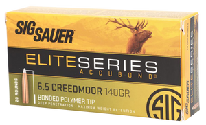 Sig Sauer Elite Hunting 6.5 Creedmoor Nosler AccuBond 140 Grain 20 Rounds
