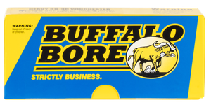 Buffalo Bore Ammunition 24L20 Outdoorsman Strictly Business 9mmLuger 147gr Hard Cast Flat Nose 20 Rounds