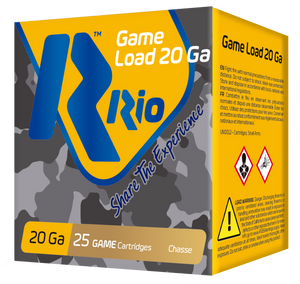 Rio Ammunition RC208 Game Load  20Gauge 2.75" 1oz 8Shot 25 Rounds